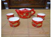 中国红竹节茶具