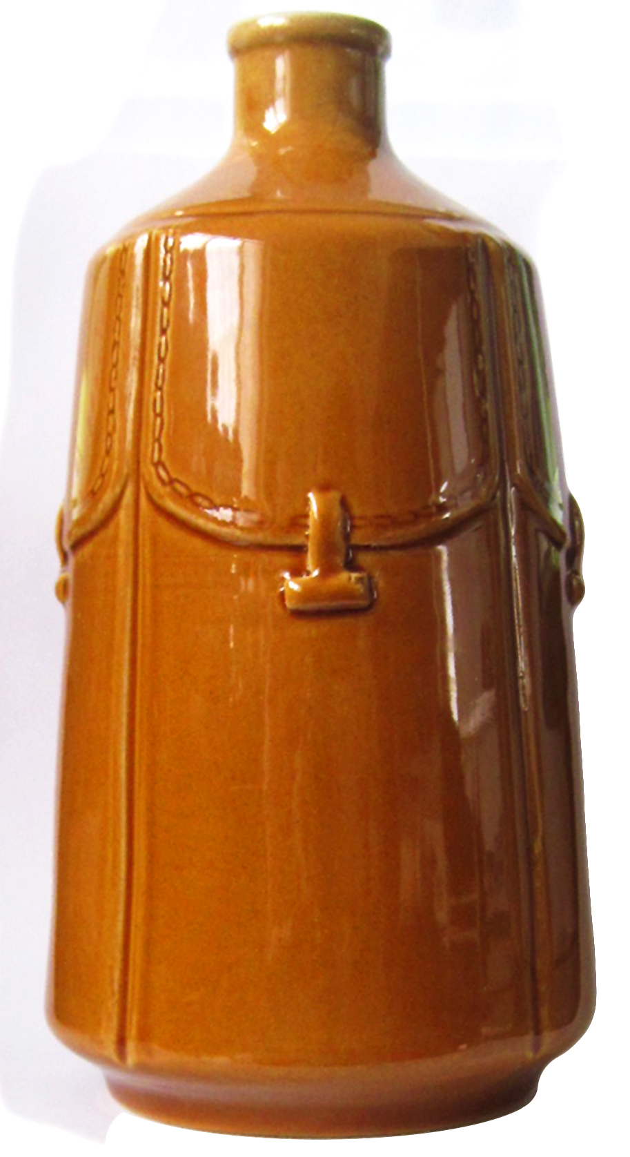 黄釉弹壳瓶 